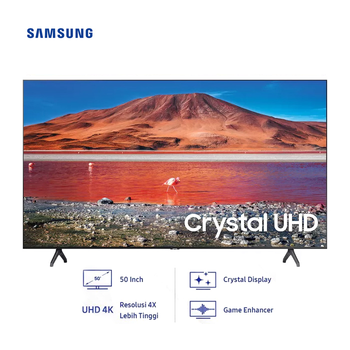 Samsung Crystal UHD 4K Smart TV 50" - 50TU7000